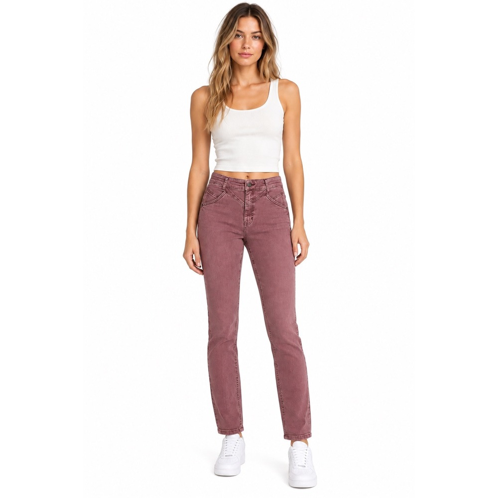 Free People We The Free  Skinny Jeans Mauve High Rise Slim stretchy size 8 NWOT